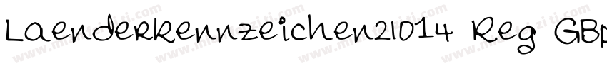 Laenderkennzeichen2014 Reg GBpc EUC字体转换